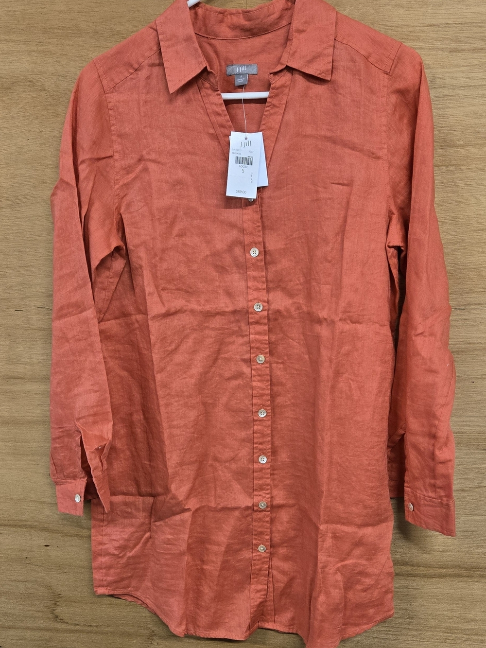J. Jill  100% Linen Button-Up Shirt Dress